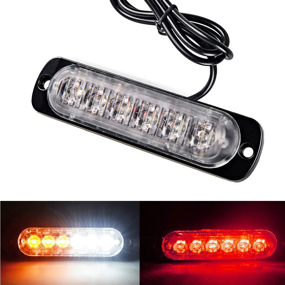 1 Pair Of 12v Car Truck Led Trailer Tail Lights Turn