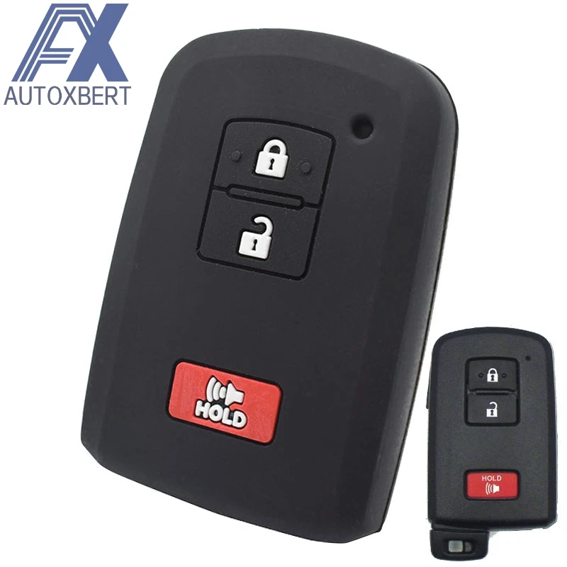 AX для Toyota Land Cruiser Tacoma Highlander Prius 2013 2016 2017 3 кнопки магнитный силиконовый чехол