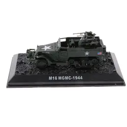 1/72 черный литья под давлением модели солдатиков M16-MGMC-1944 Второй мировой войны ПВО модель автомобиля Playset для детей/взрослых игрушки подарки