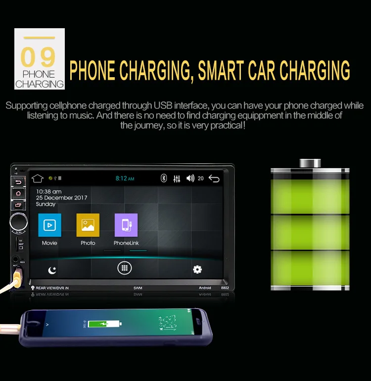 Sale Car Radio High Definition 7 Inch Touch Screen Car Bluetooth MP5 Player Car Double Spindle MP4 Navigation Integrated Machine 11