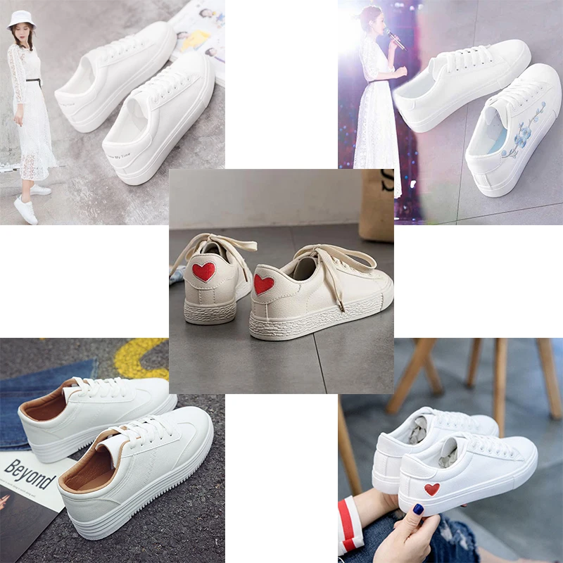 

25 Styles Women Casual Shoes Lace Up Women Sneakers Women's Vulcanize Shoe Female Girls Footwear Shoes Woman