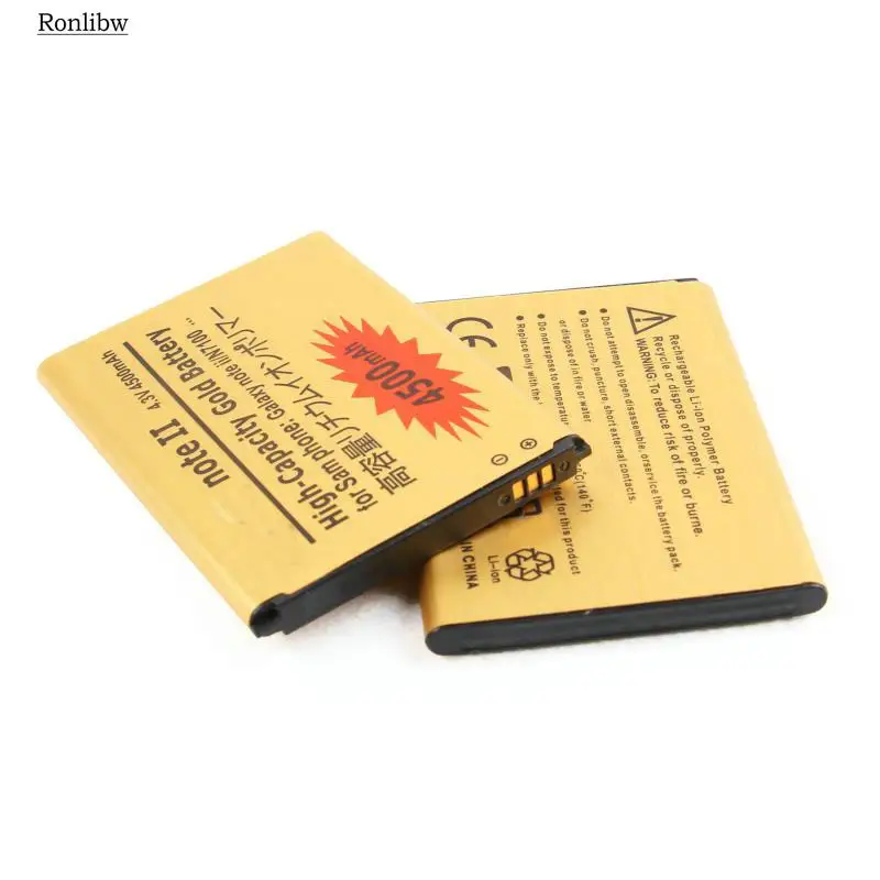Аккумулятор Ronlibw для Samsung Galaxy Note 2 4500 мАч EB595675LU N7100 N7102 с функцией замены мобильного