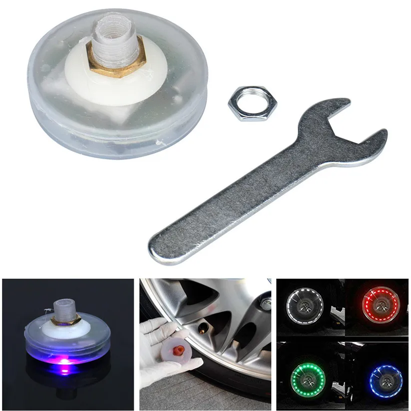 Tire Accessories Car Vehicle Auto Solar Energy Flash Wheel Tire Light