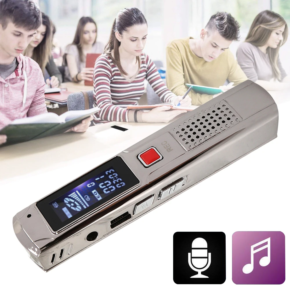 Mini Digital Voice Recorder 192kbps 140-hour Recording MP3 Playing Mini Voice Recorder