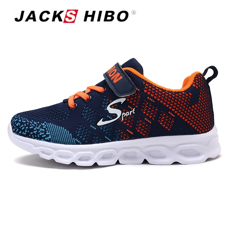 

JACKSHIBO New Autumn Kids Sneakers Boy Girl Breathable Shoes Light Sneaker Outdoor Anti-skid Shoes for School Shoes for Students