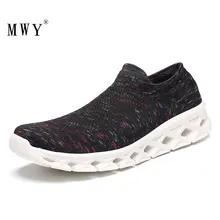 MWY/Мужская прогулочная обувь; летающие плетеные носки; кроссовки; Уличная обувь для бега; Мужская дышащая мягкая спортивная обувь; Zapatos De Hombre
