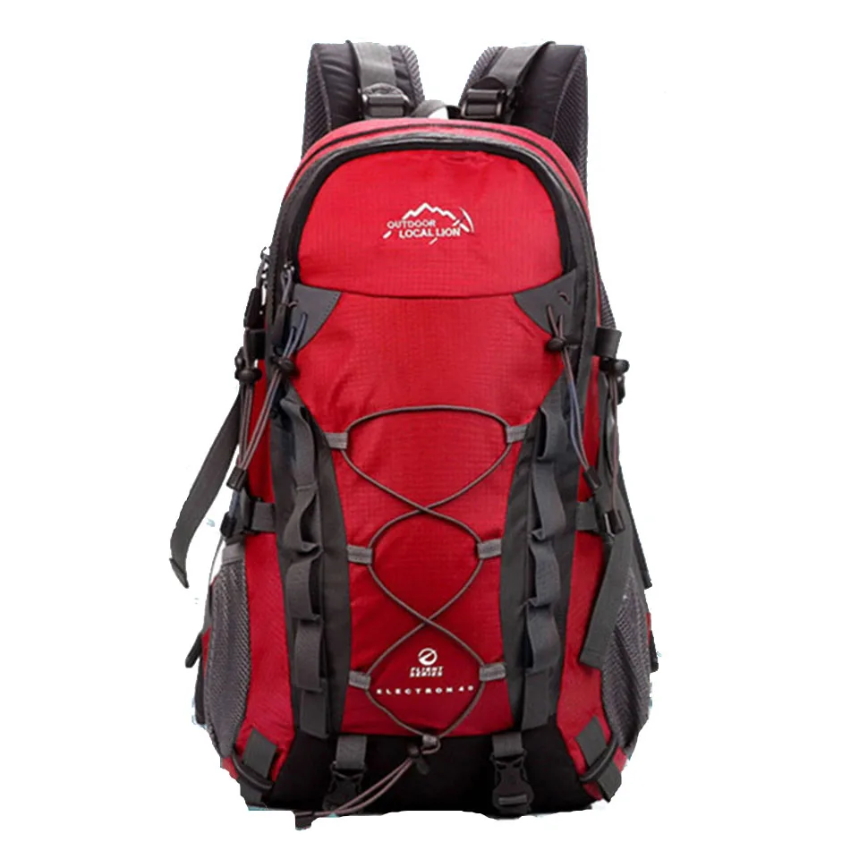 LOCAL LION Outdoor Sports Bag 40L Mountaineering Backpack Functional Men Women Bag Bolsas Femininas Hiking traveling Bag