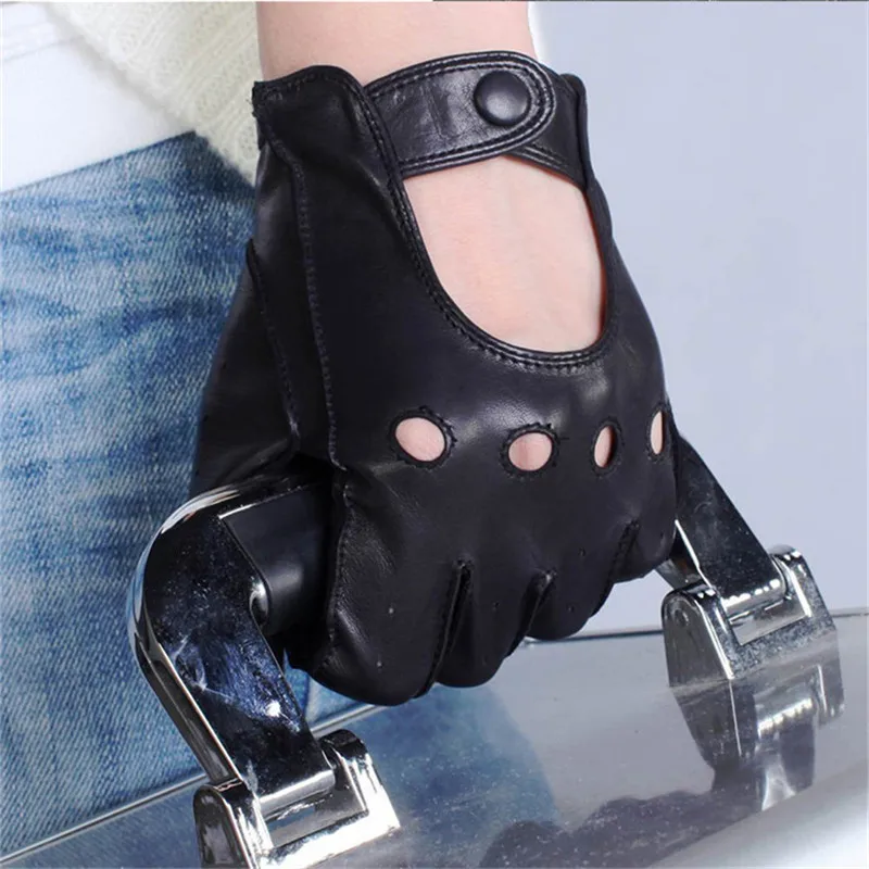 2019 NEW Women's Genuine Leather Gloves Female Breathable Sheepskin Gloves Fashion Trend Spring Autumn Unlined L117W-1