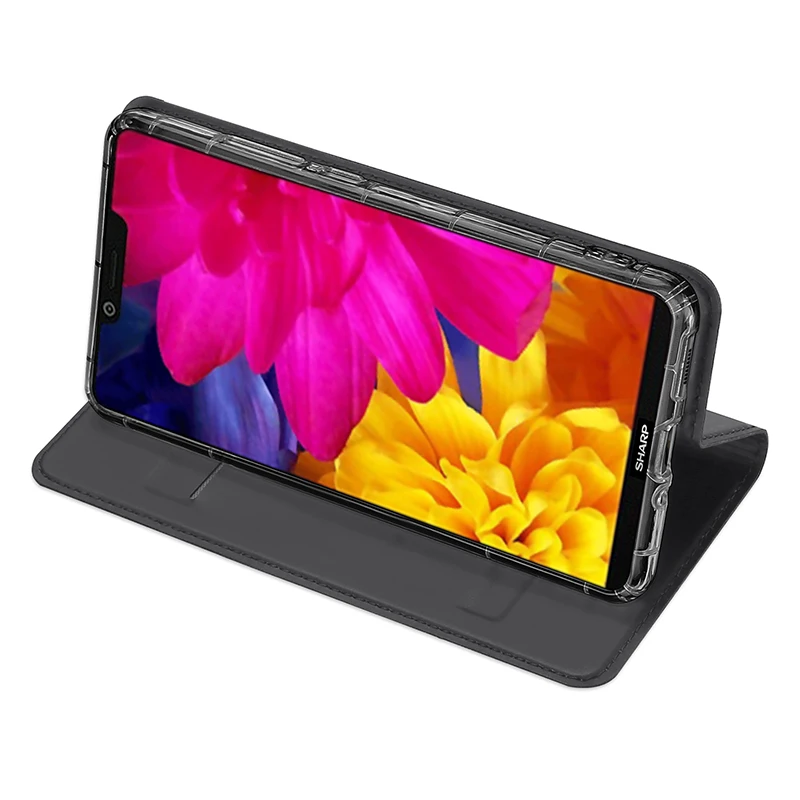 DUX DUCIS кожаный флип чехол для Sharp Aquos S3 Роскошный книжка с бумажником телефонные