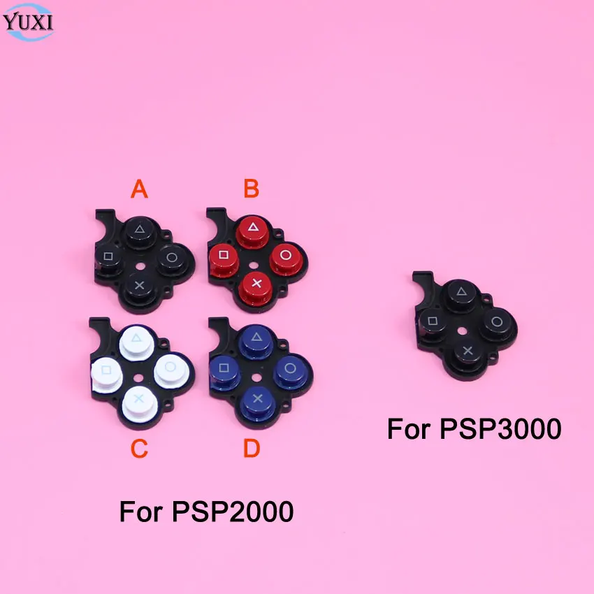 

YuXi 1PCS Right Rubber Button Switch Plastic Conductive Pad for Sony PSP2000 PSP3000 Game Console.