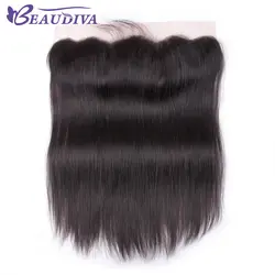 Beaudiva перуанские накладные волосы 100% человеческие волосы не Реми матч Связки волос 13*4 с синтетический Frontal шнурка синтетическое закрытие 1