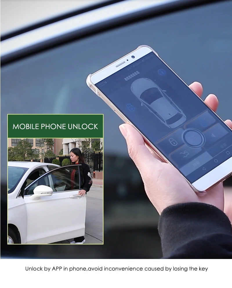 Универсальная автоматическая Противоугонная сигнализация для автомобиля, удобная бесключевая система дистанционного управления, автомобильные аксессуары