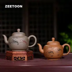 270cc Аутентичные Исин Чай пот Fun креветки Китайский Здоровый пот фиолетовый глина руды Чай установить Zisha чайник Чай производитель варево