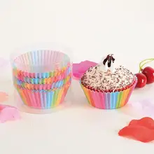 200 шт обертки для кексов бумажный лоток упаковка термостойкие обертки для кексов Кекс Лайнер бумажные формы для выпечки печенье