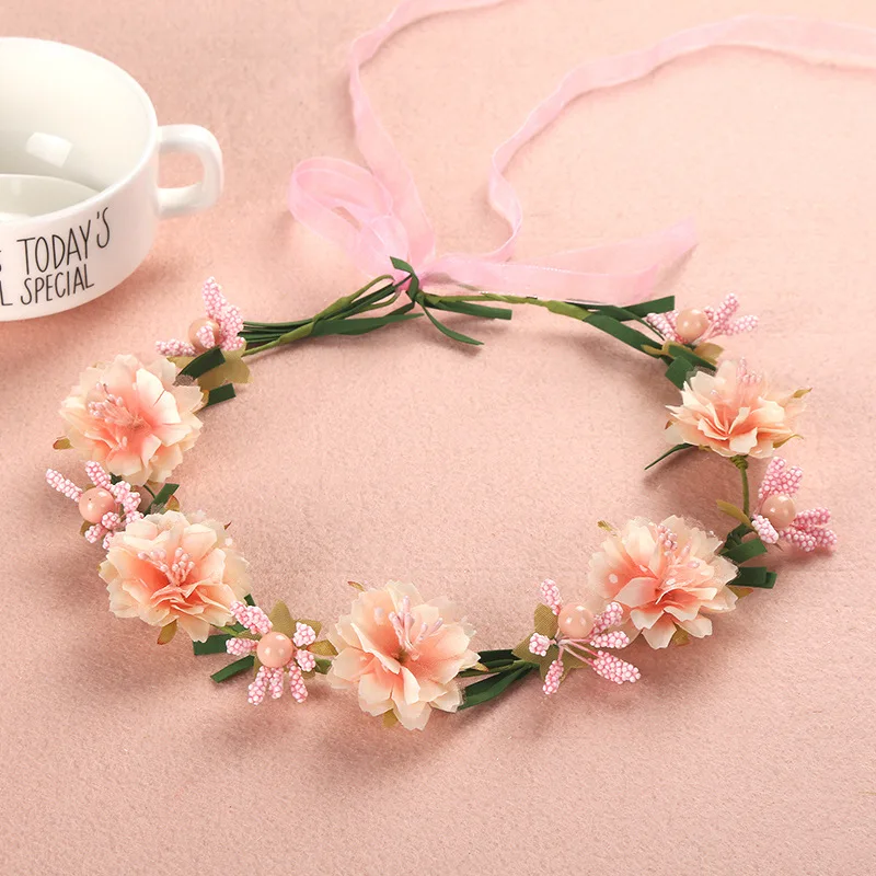 

Wildflower Hair Crown Headband Garland Wreath Bohimian Coachella Garland Headdress Headpiece Bridesmaid flower crown
