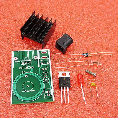 DC 12V Mini DIY Tesla Coil Kit Arc Power Transmission Lighting Wireless Electric