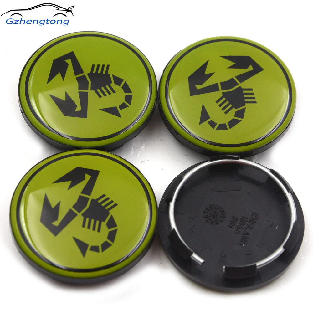 

Gzhengtong 4pcs/set Plastic 50mm Car Trucks Vehicle Wheel Center Rim Hubs Cover Tyre Caps Covers Car Accessories Green Scorption