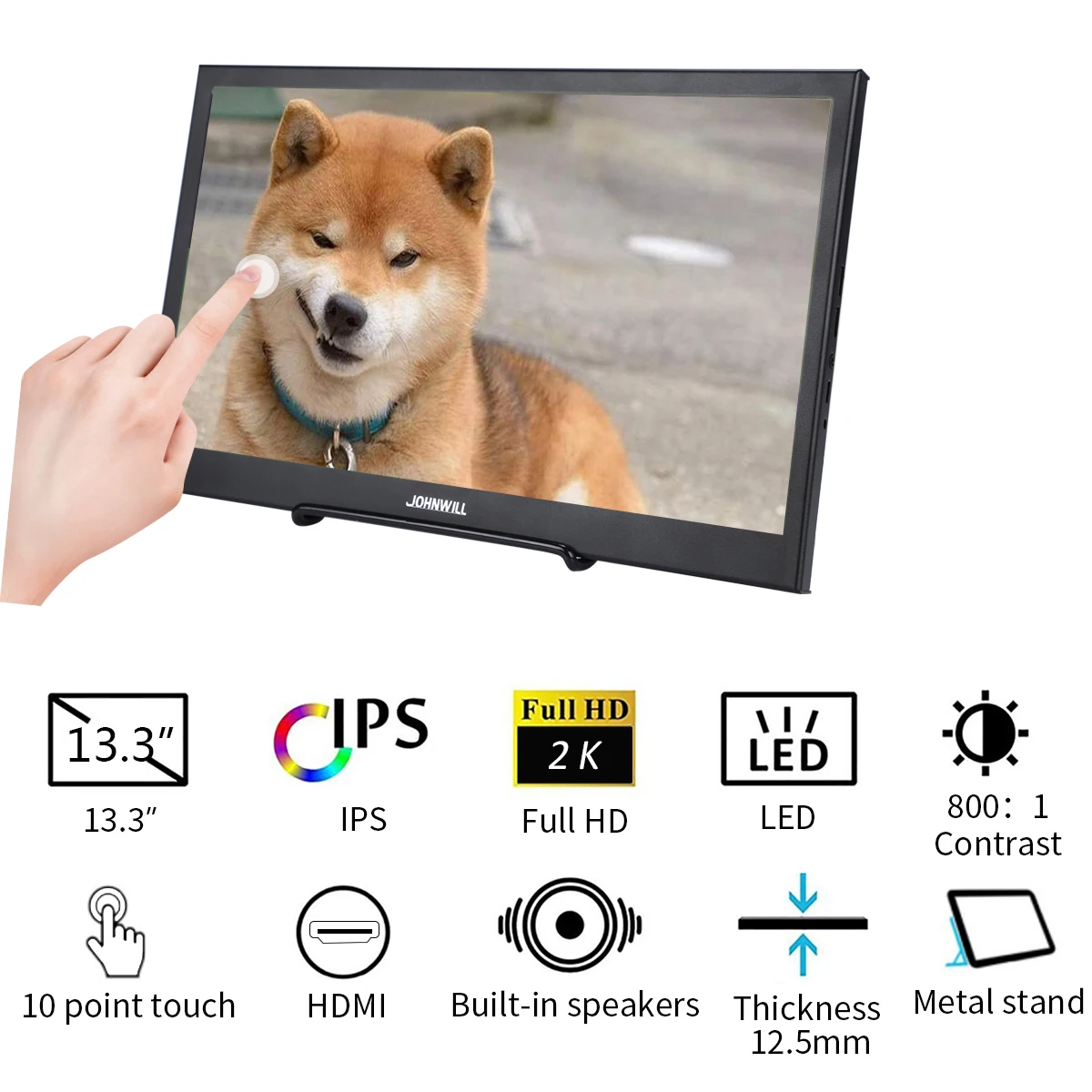 

13.3" /15.6 inch 2K touchscreen monitors IPS Portable Computer PC HDMI PS4 /3 Xbox LCD Display for Raspberry Pi 3 B 2B