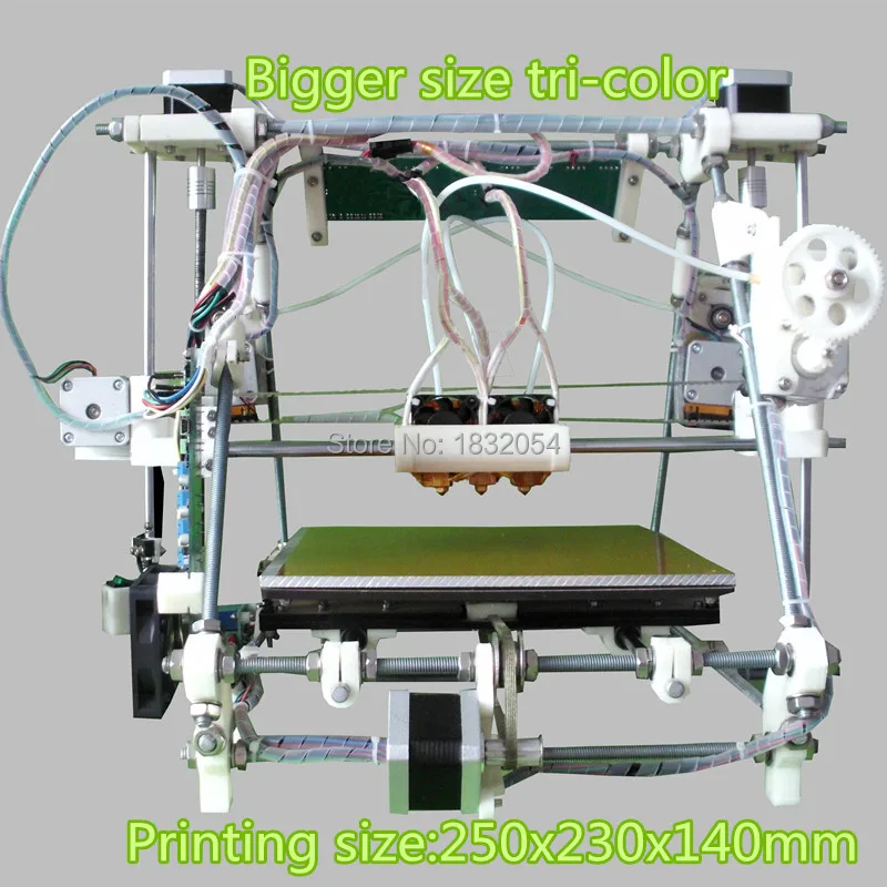 Aliexpress.com : Buy Triple extruder He3D tricolor2 3d reprap ... - Triple ExtruDer He3D Tricolor2 3D Reprap Multicolor Tricolor Triple Nozzle 3D Printer Kit Diy Bigger Size