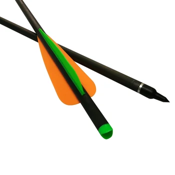 

12Pcs Carbon Crossbow Bolts 16" 18" 20" Shaft 4" Plastic Vane 125 Grain Screw Field Point Archery Bow Hunting US Free Shipping