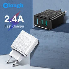 Elough зарядное устройство для телефона зарядка для телефона для айфона xiaomi адаптер зарядка xiaomi быстрой зарядки для iPhone samsung Xiaomi планшет MicroUSB Зарядное устройство cargadores de celular