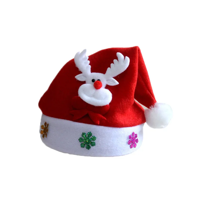 1 шт. Красная рождественская шапка Санта-Клаус Navidad рождественские украшения шляпа Санта-Клауса шляпка Кепка Noel Рождественская Кепка подарок на год