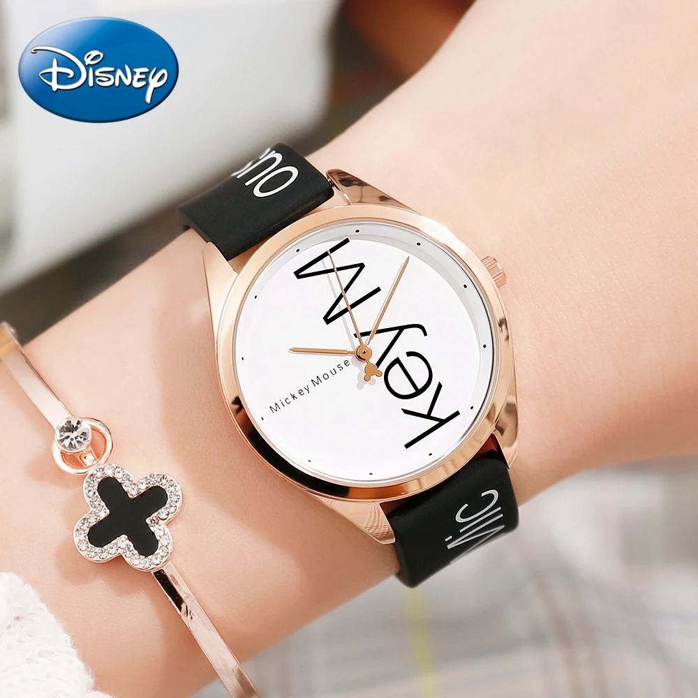 Disney Cutie Женские Кварцевые водонепроницаемые наручные часы Детские Мультяшные
