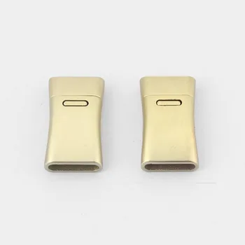 

5pcs KC Gold Strong Flat Magnetic Clasp For 5mm 10mm Flat Leather Cord DIY Bracelet Jewelry Making Accessories