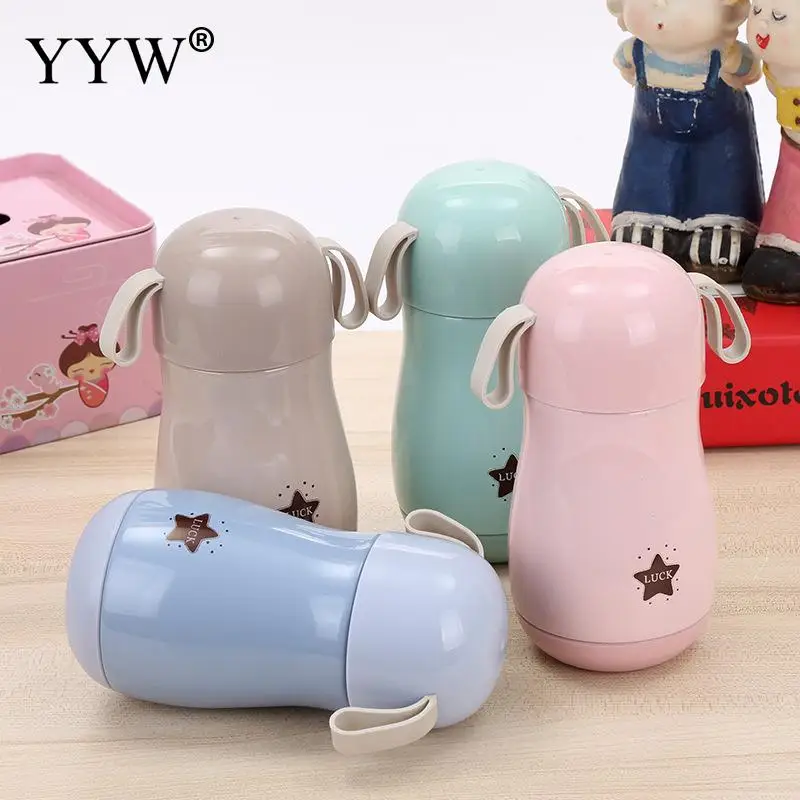 300ml Cute Thermos Cup Mug Vacuum Stainless Steel Insulated Mugs Thermal Bottle Thermoses Vacuum Flask Portable Water Bottles