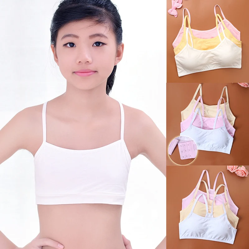 Buy Sale Cotton Children Bra Young Teenagers Girl student Confortable thin