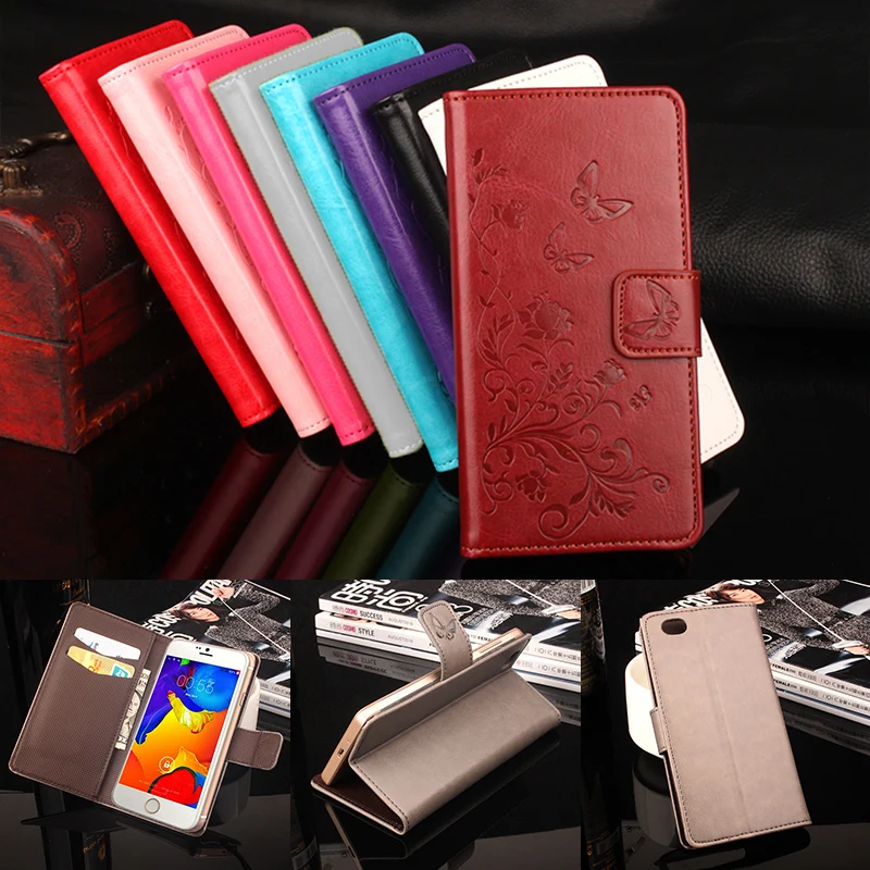 

HongBaiwei Luxury Wallet Leather Case for Blackview Ultra A6 Flip Stand 3D Fashion Flower Card Bag Cover Coque