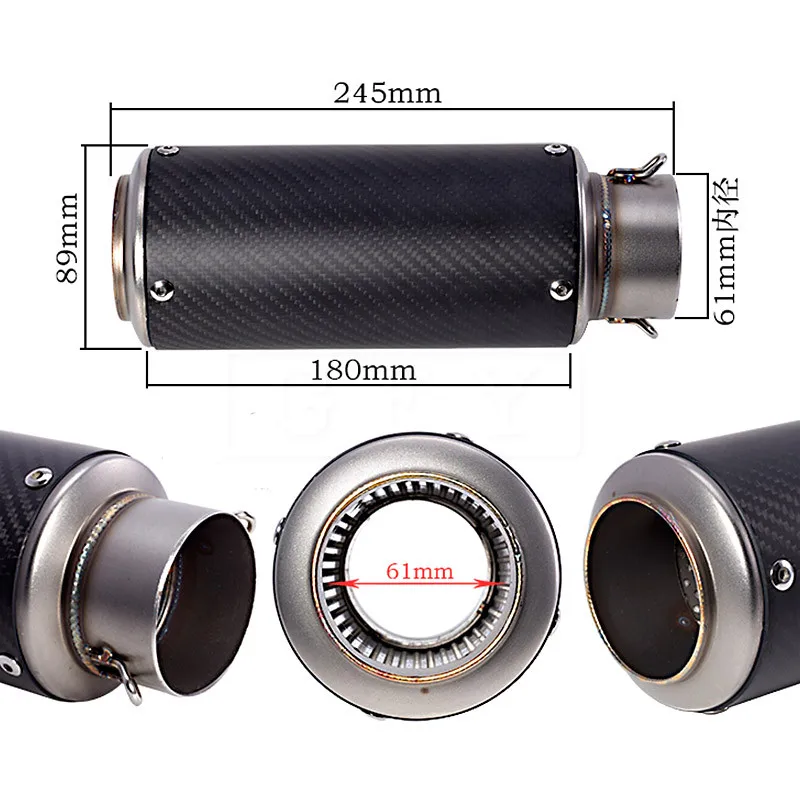 Universal Laser standard exhaust pipe Sports car sound exhaust pipe for