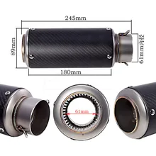 Universal Laser standard exhaust pipe Sports car sound exhaust pipe for Kawasaki Z1000 R6 ZX6R Suzuki