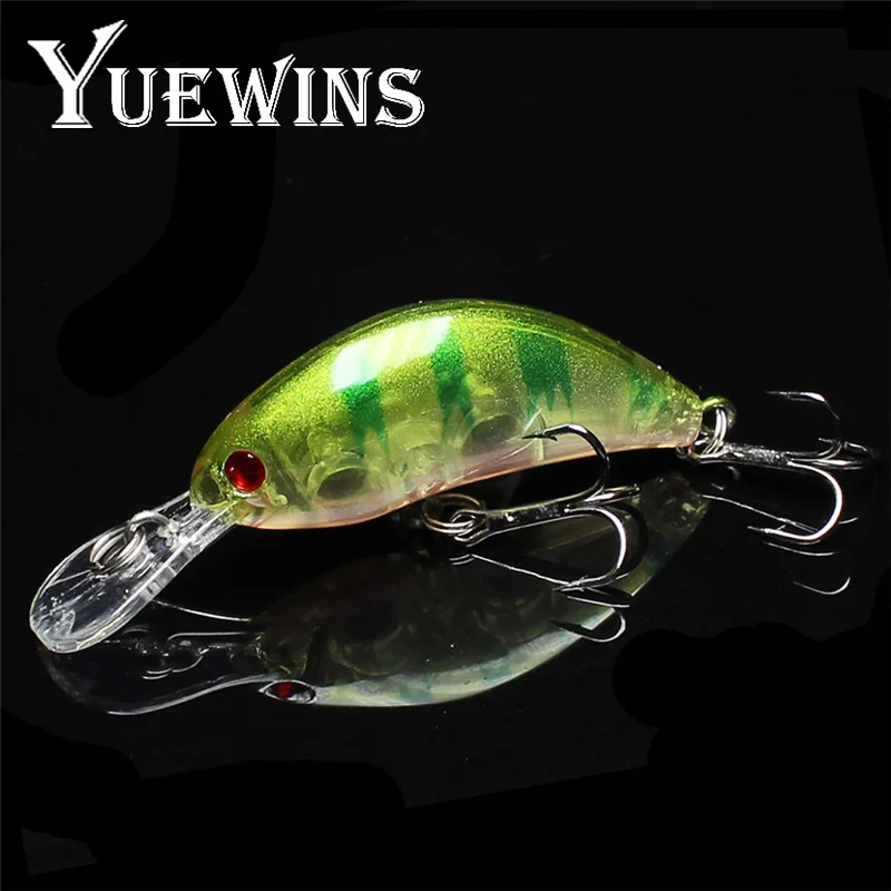 Yuewins рыболовная наживка воблер 5 см 4 1 г Crankbait Leurre лазерный жесткая искусственная