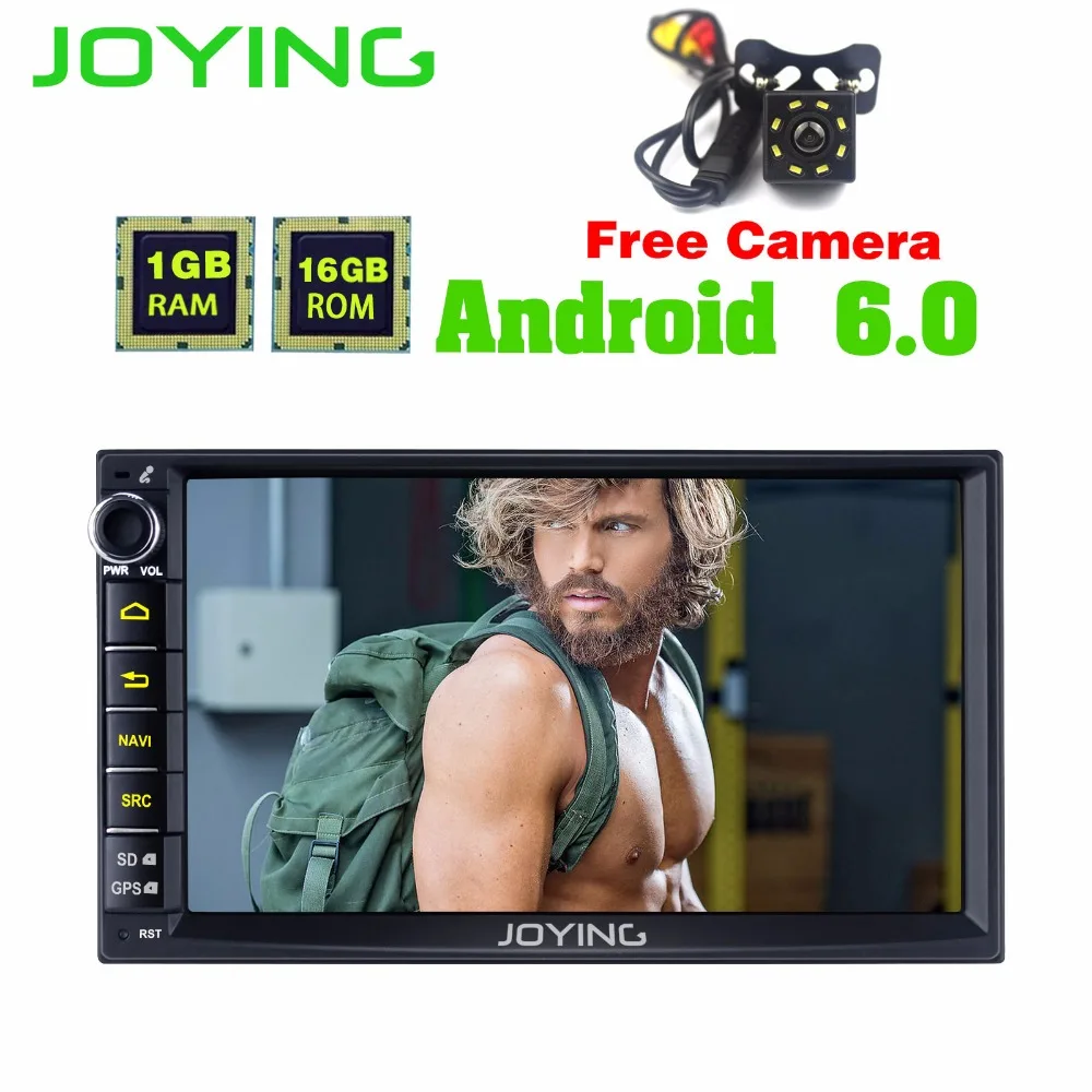 

JOYING Android 6.0 2 din 7'' Touch Screen Car radio Audio Stereo GPS HD steering wheel RDS Tape recorder with rear view camera