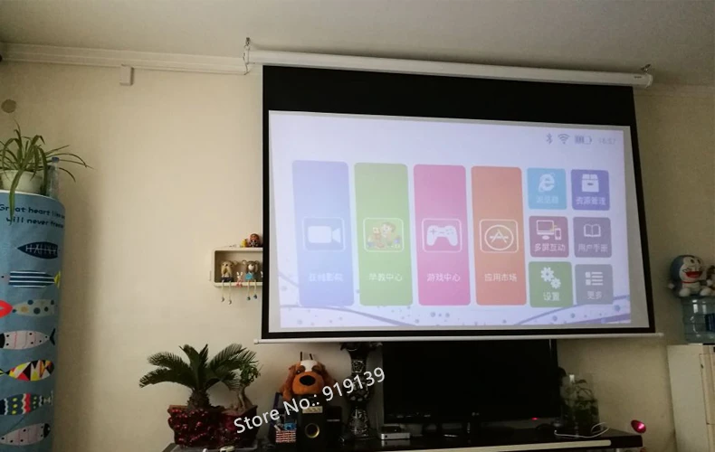 120Inch 16 to 9 motorized screen pic 17