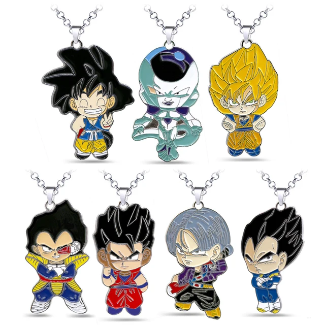 Dragon Ball Z Necklace Super Saiyan Son Goku Gohan Vegeta Trunks Frieza