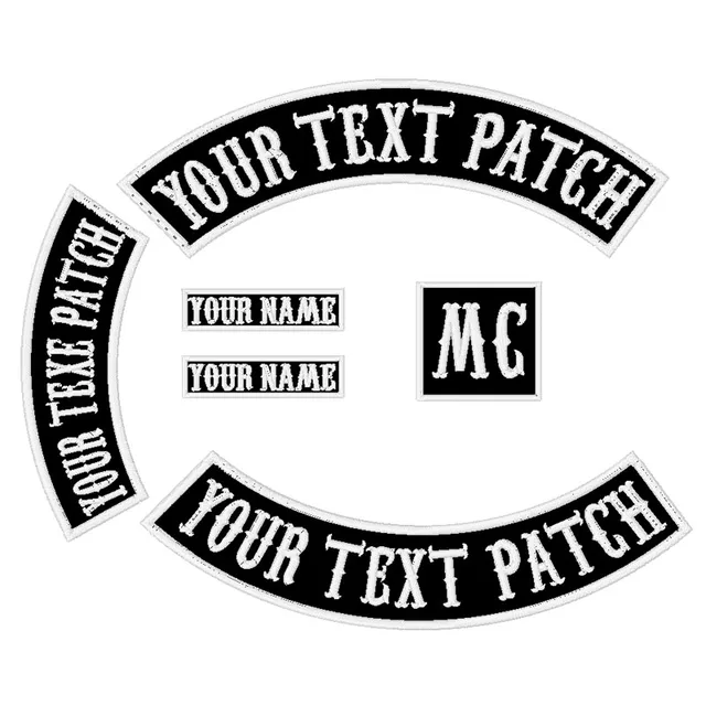 6pcs 350mm Breit Schrift Patch Gewohnheit Gestickte Rocker Eisen Nahen Auf Patch Jacke Reiter Motorrad Biker Patch Fur Zuruck Name Patch Patch Custom Custom Embroideredname Patch Aliexpress