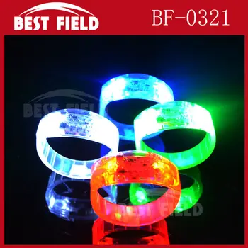 

Free shipping12pcs/lot LOGO led voice control Bracelet flashing Wristband sound activated bracelet for Christmas halloween party