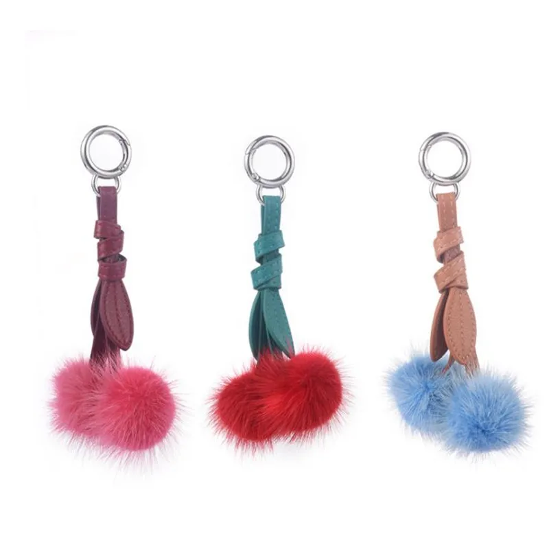 

2018 New Korean Fashion Handbag Real Leather Pendant