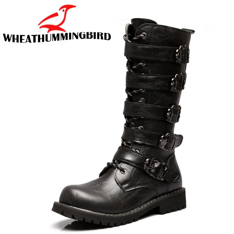 Новые весенне-осенние модные мужские ботинки, мужские высокие ботинки, повседневные резиновые непромокаемые зимние мотоциклетные