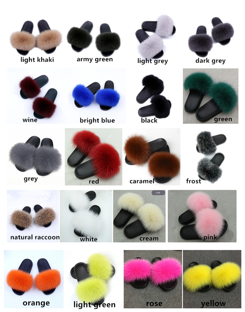 SF0322-New-Fur-Slides-Women-s-Real-Fox-Fur-Slippers-Shoes-Flip-Flops-Flat-Fluffy-Fur (5)