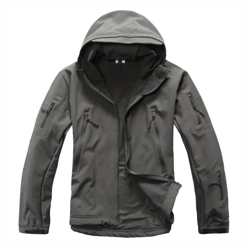 Outdoor Sport Softshell TAD Tactical Jacket Sets Men Camouflage Hunting Clothes Military Coats For Camping Hiking Hooded Jacket