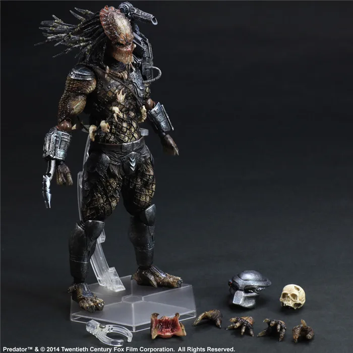 Movie AVP Aliens vs Predator Requiem Variant Action Figure Playarts figurine Toys Movie Model Play arts Kai Masked Scar juguetes neca movie avp aliens vs predator series guardian predator snake predator stalker predator toys pvc figure model gift