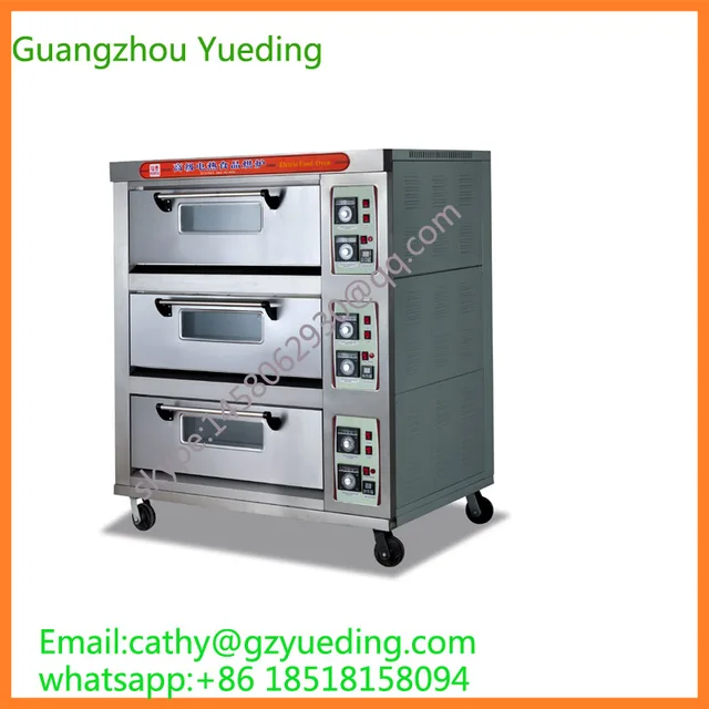 Cheap Commercial Bakery Equipment Stainless Steel 3 Layer Bread Pizza Electric / electric Baking Bakery Ovens