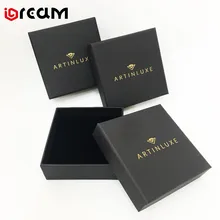 

Black card ring box with foam insert