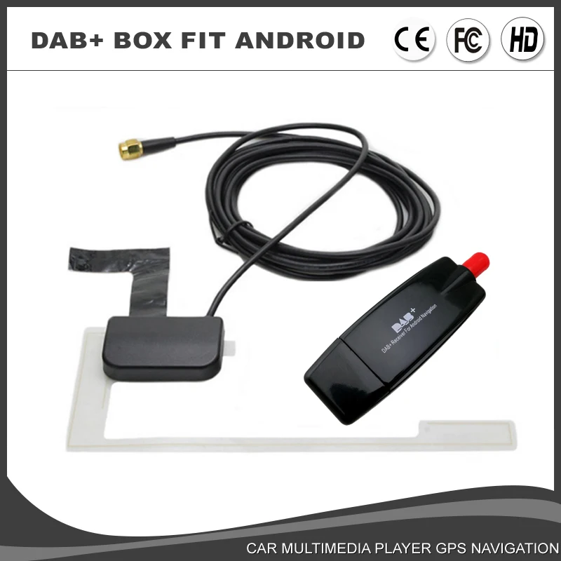 

Car External DAB DAB+ Digital Audio Broadcasting Radio Box Radio Tuner Receiver USB Plug for Car Android dvd gps player