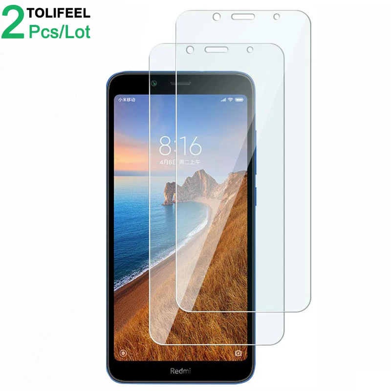 

2Pcs Tempered Glass For Xiaomi Redmi 7A Screen Protector 9H 2.5D Phone On Protective Glass For Xiaomi Redmi 7A Glass
