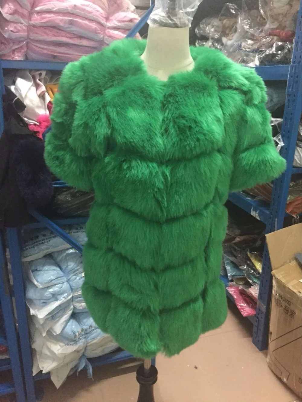 Европейский стиль, с пятым рукавом, зимнее женское пальто с имитацией искусственного меха, меховое пальто, женская одежда, пальто из лисьего меха, Размер 6XL