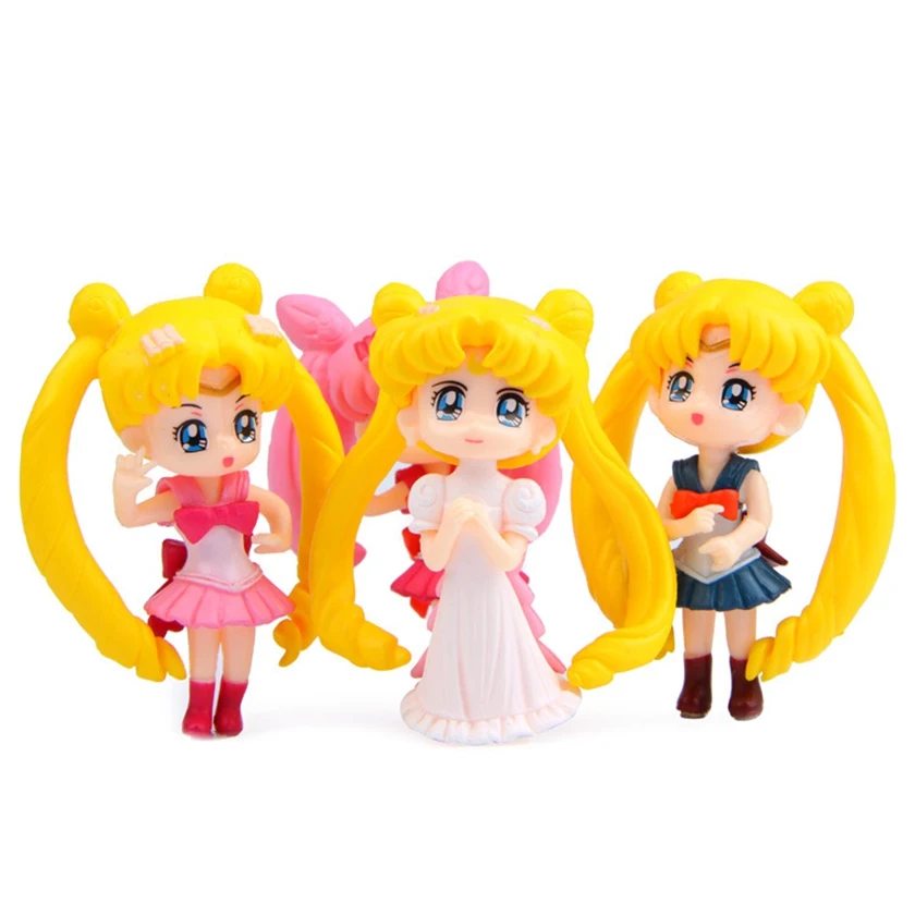 4pcs/set Janpanese Anime Sailor Moon PVC Doll Figure Collections Toys Gifts 4 styles | Игрушки и хобби